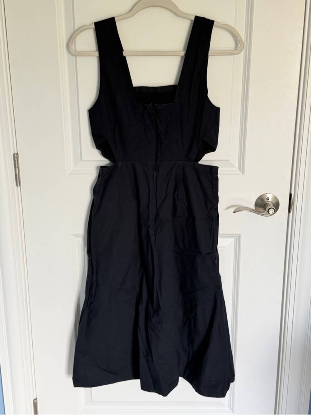Madewell Black Midi Dress with Side Cutout - Picture 5 of 10
